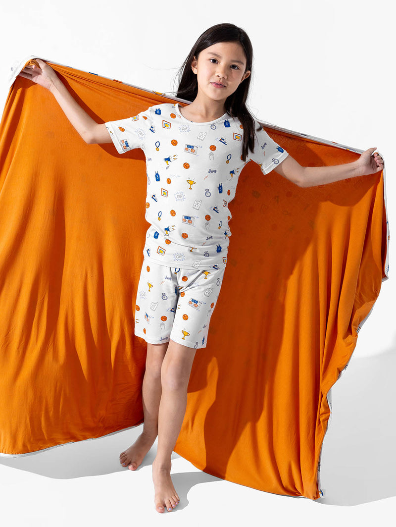 All Star Basketball Bamboo Kids Pajama Short Set