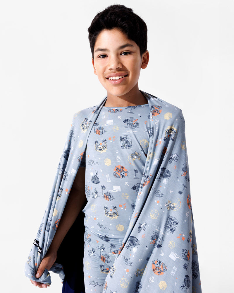 Minecraft: Time to Mine Bamboo Kids Pajama Short Set