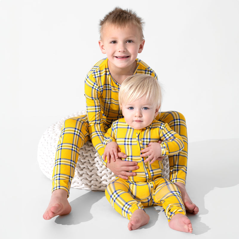Clueless Total Betty Plaid Bamboo Kids Pajamas
