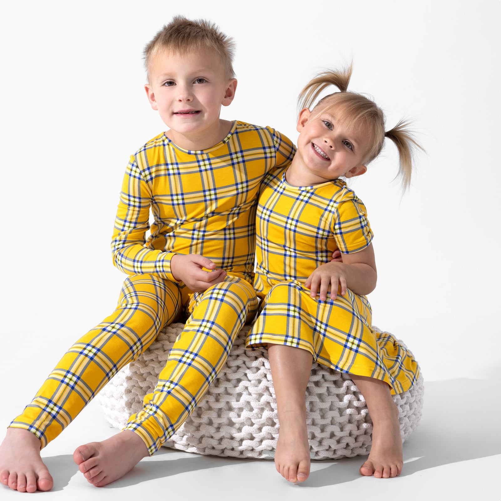Clueless Total Betty Plaid Bamboo Kids Pajamas