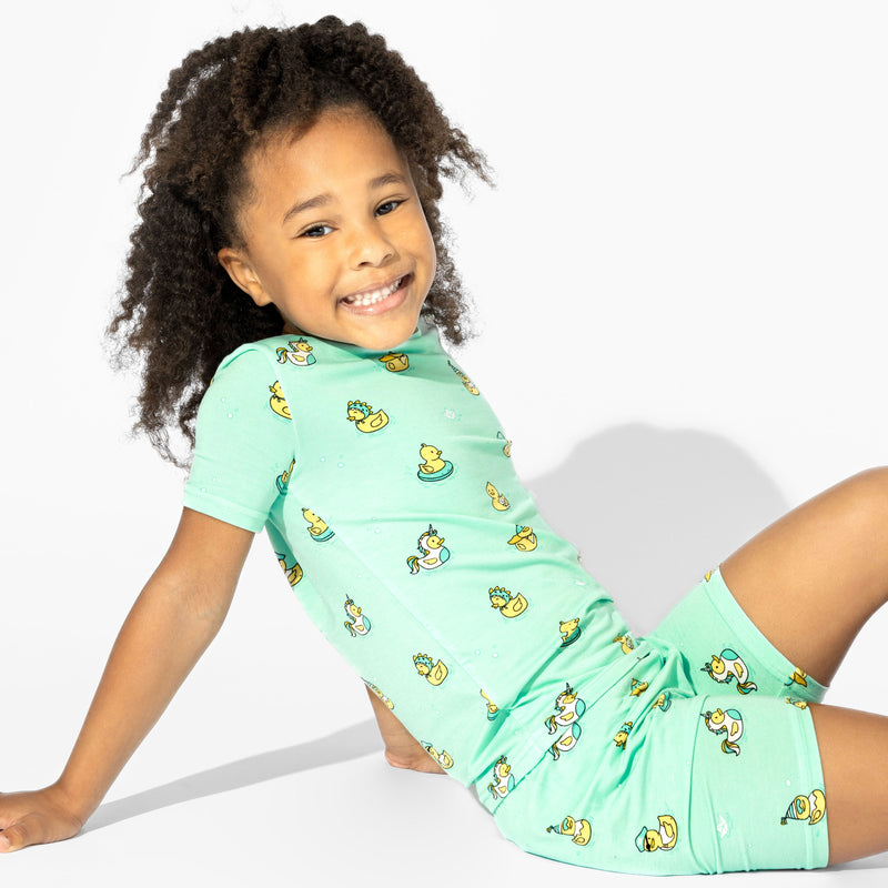 Rubber Ducky Bamboo Kids Pajama Short Set