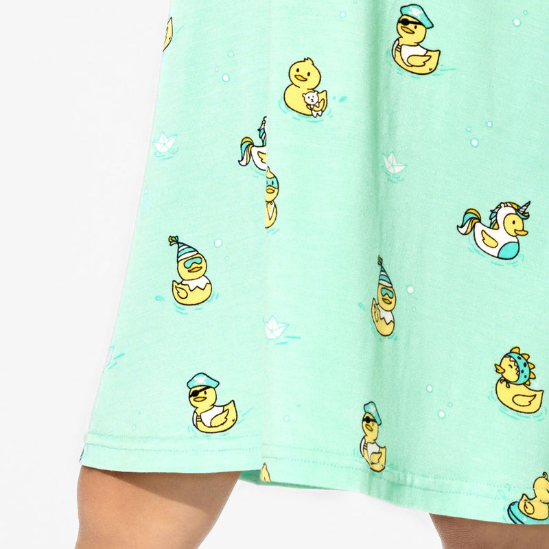 Rubber Ducky Bamboo Girls' Short Sleeve Dress