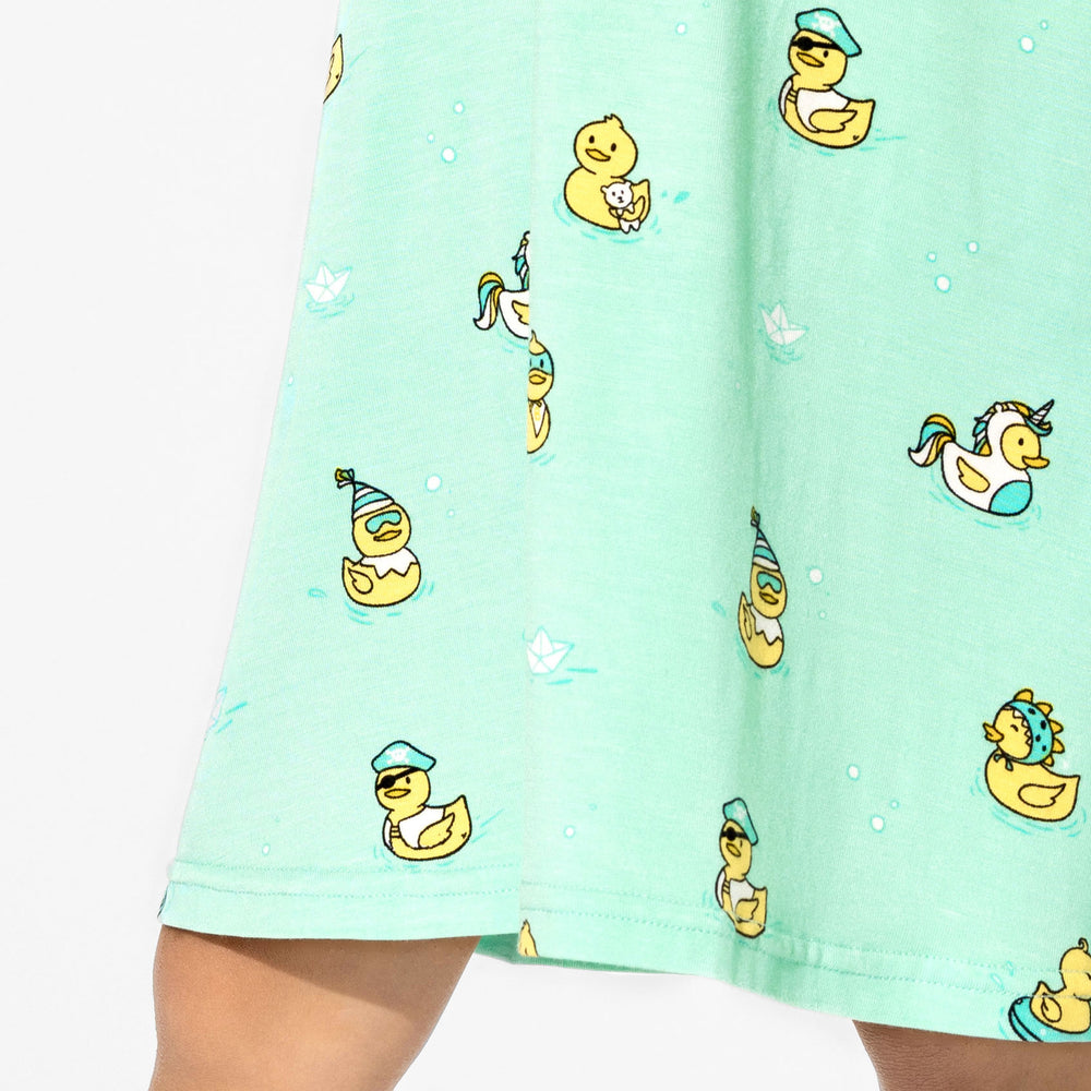Rubber Ducky Bamboo Girls' Short Sleeve Dress