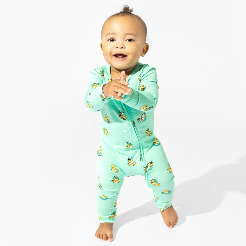 Rubber Ducky Bamboo Convertible Footie