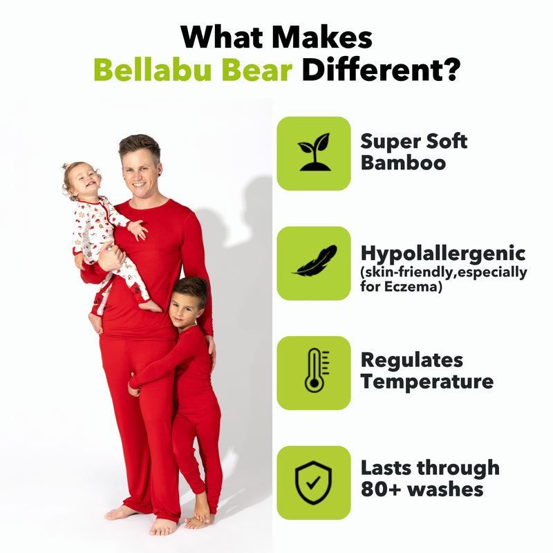 Winterberry Red Bamboo Men's Pajama Set