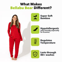 Winterberry Red Bamboo Women's Pajama Set