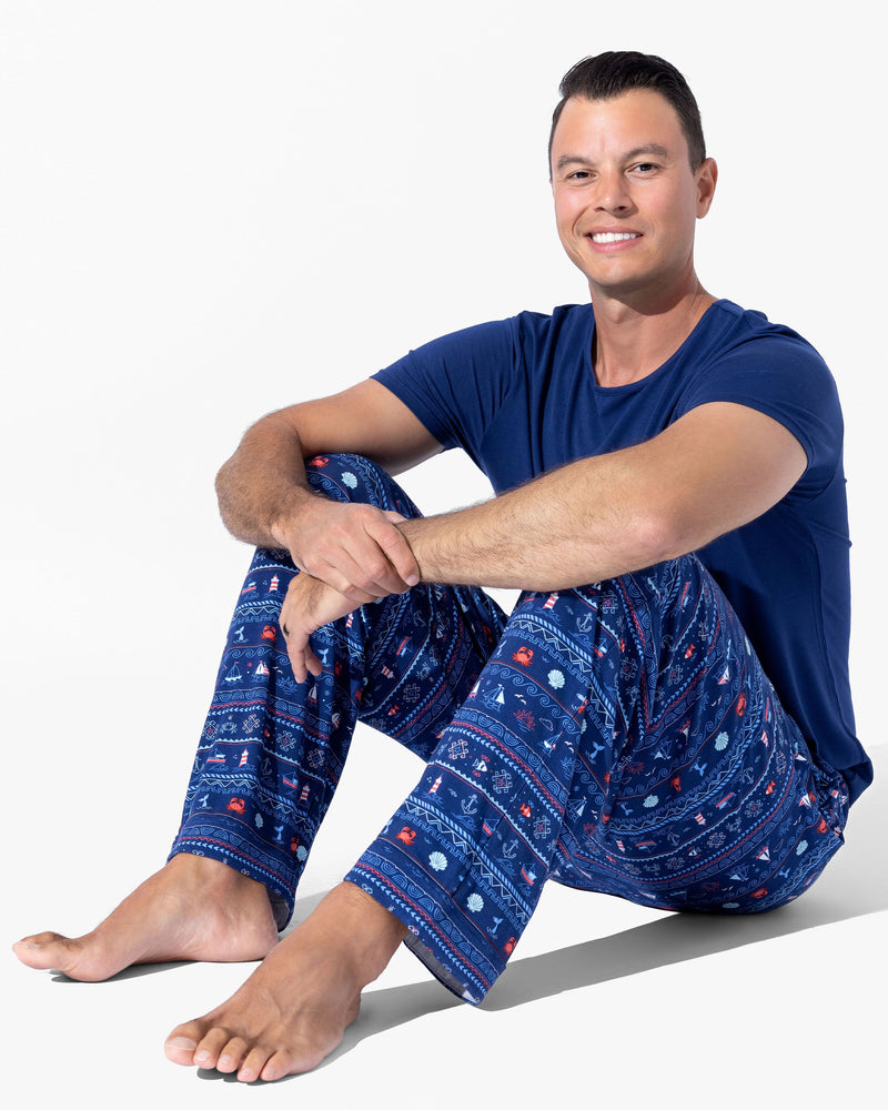 Sail Away Fair Isle Bamboo Men's Pajama Set