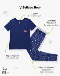 Sail Away Fair Isle Bamboo Women's Pajama Set