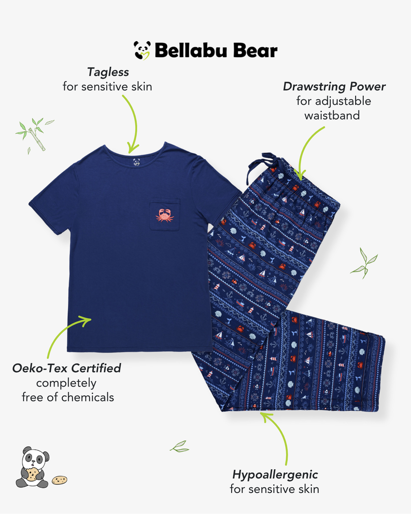 Sail Away Fair Isle Bamboo Men's Pajama Set