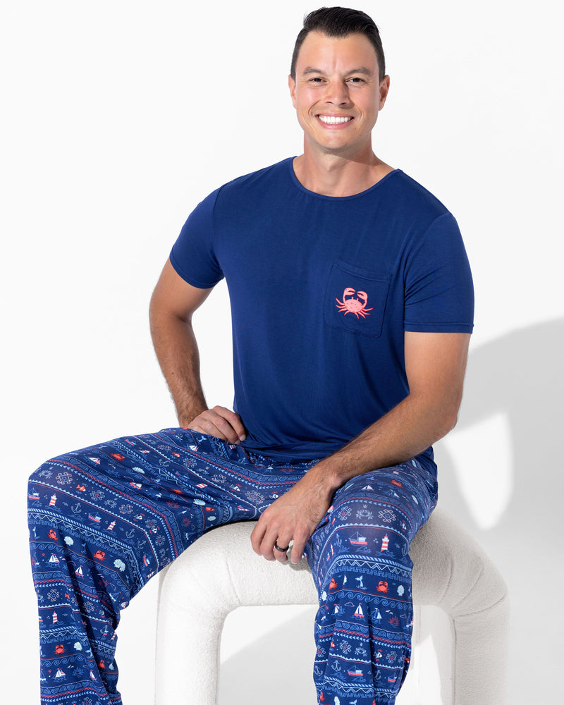 Sail Away Fair Isle Bamboo Men's Pajama Set