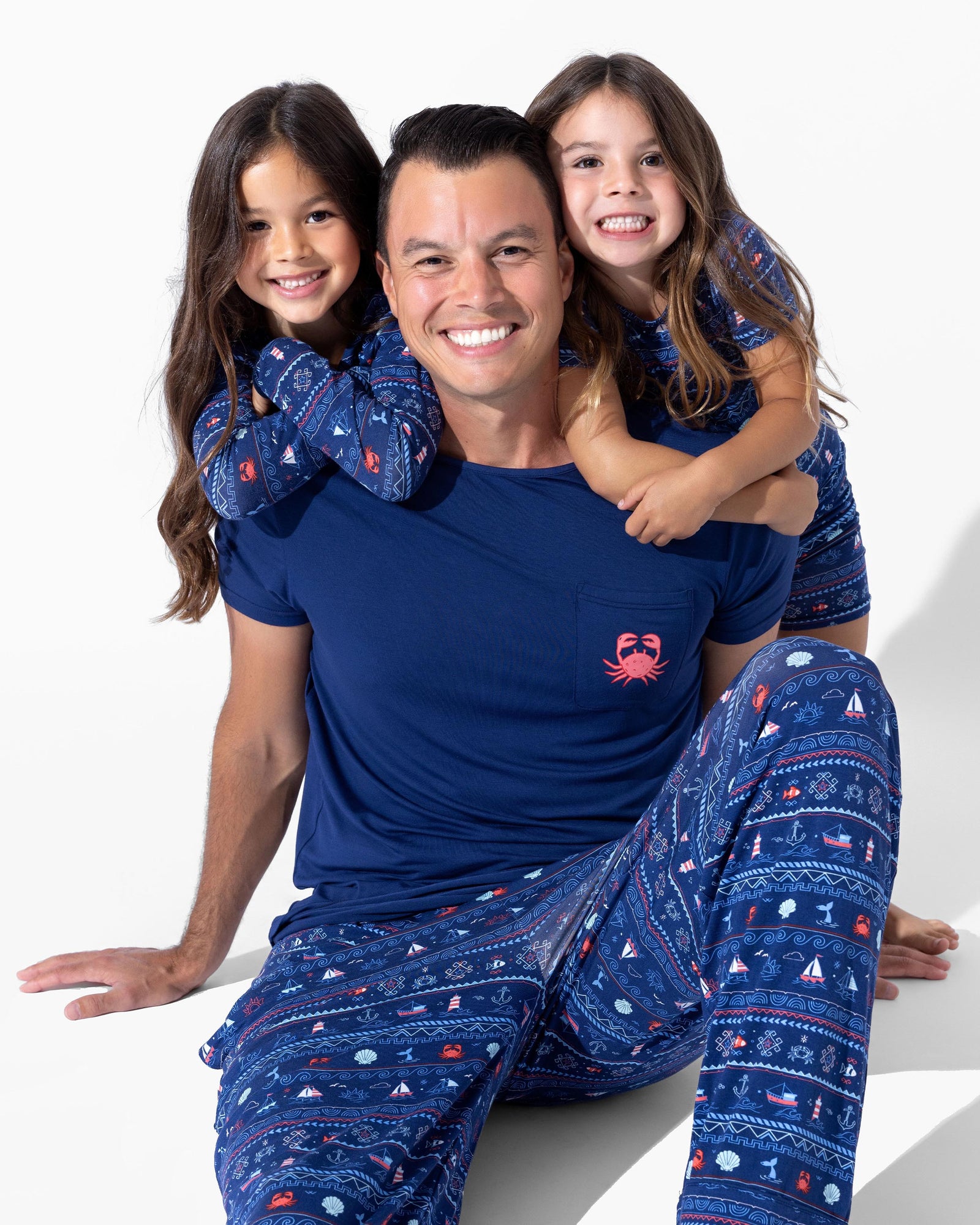 Sail Away Fair Isle Bamboo Kids Pajamas