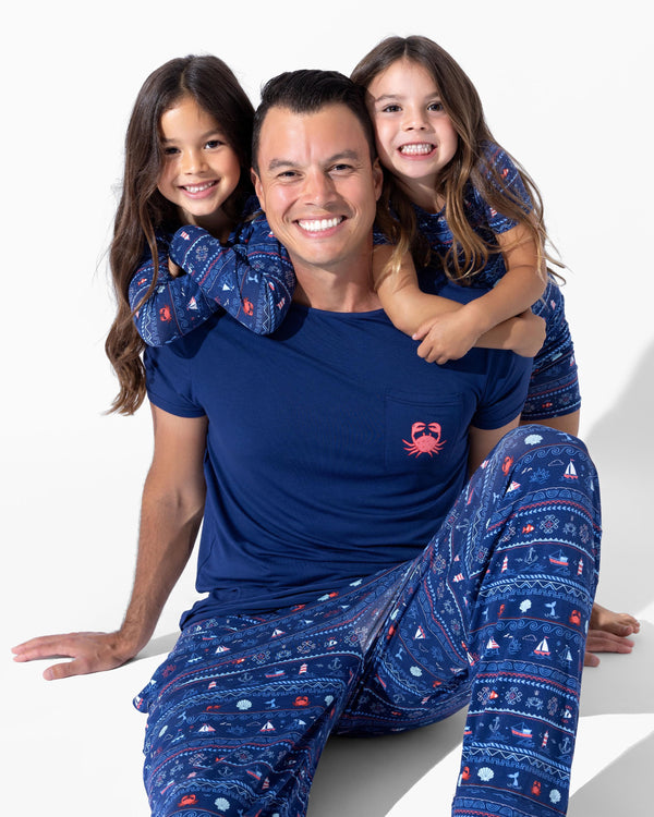 Sail Away Fair Isle Bamboo Men's Pajama Set