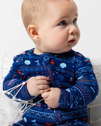 Sail Away Fair Isle Bamboo Convertible Footie