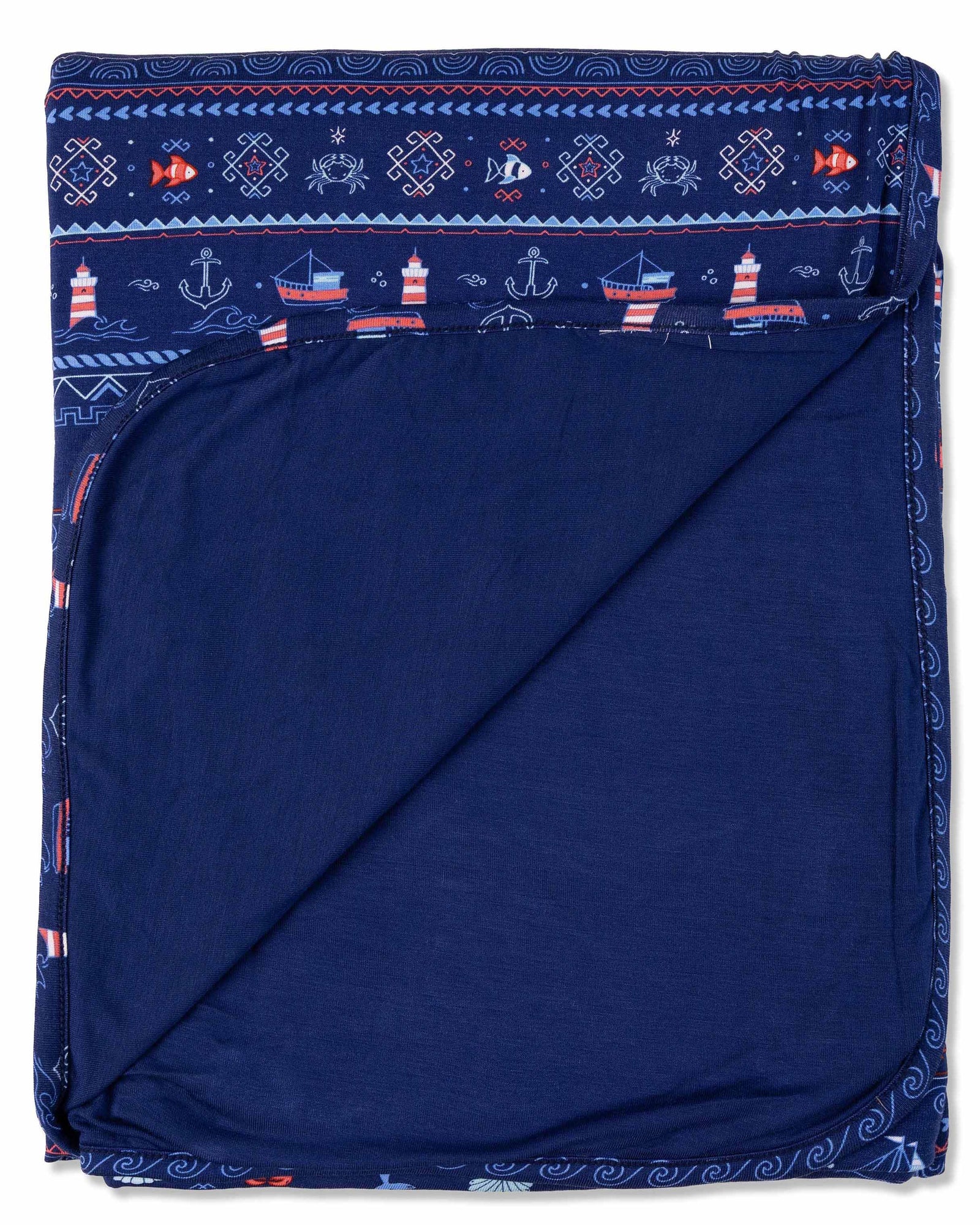 Sail Away Fair Isle Bamboo Blanket