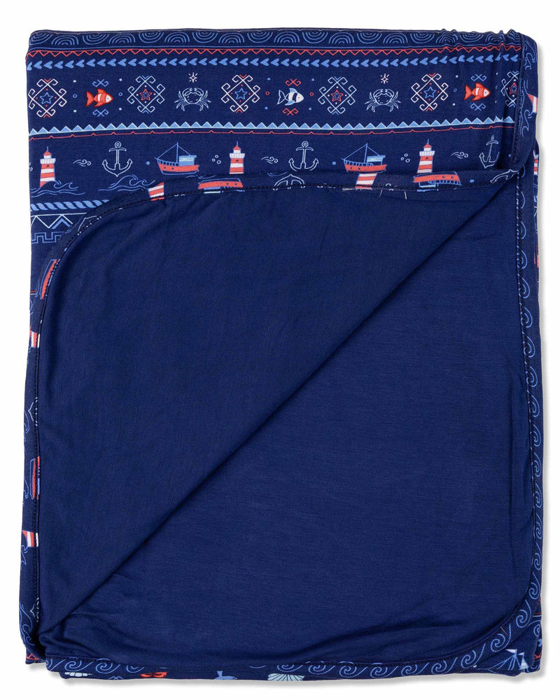 Sail Away Fair Isle Bamboo Blanket