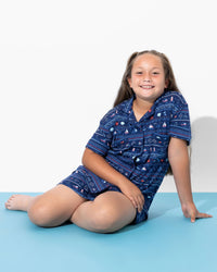 Sail Away Fair Isle Bamboo Women's Pajama Shorts Set
