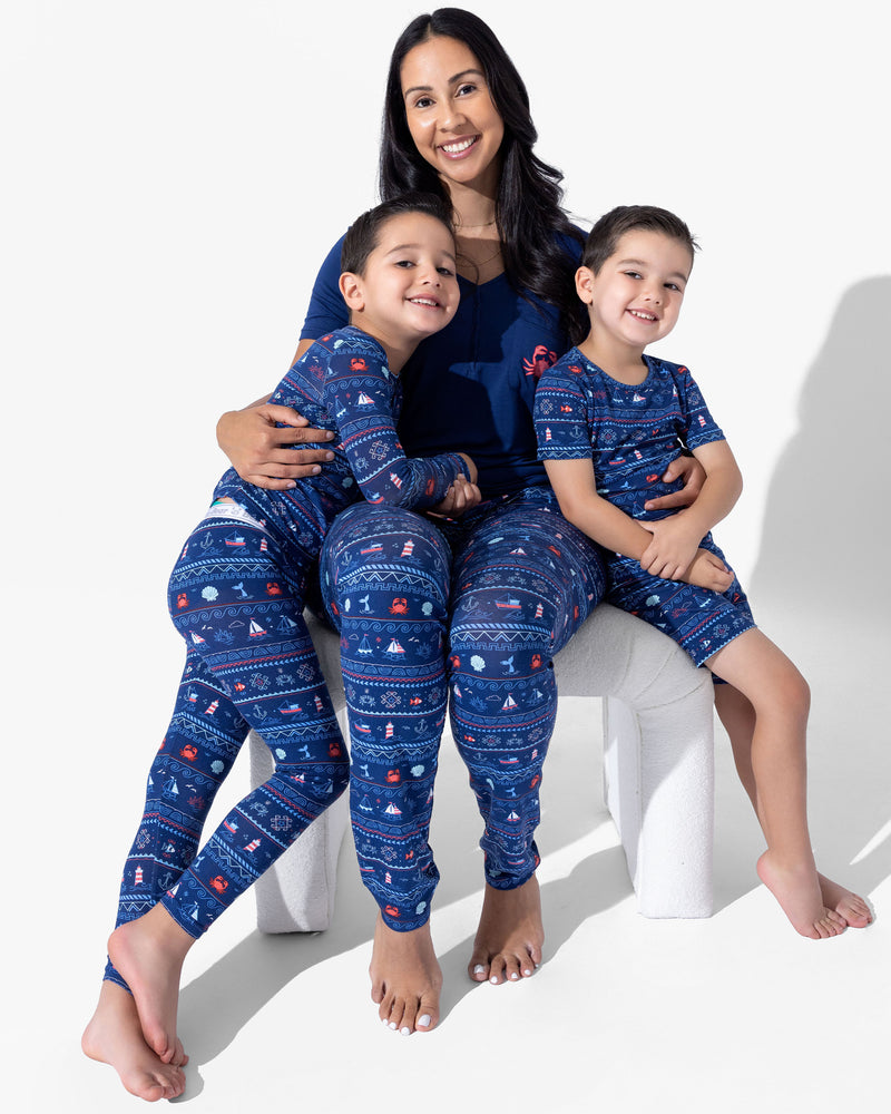 Sail Away Fair Isle Bamboo Women's Pajama Set