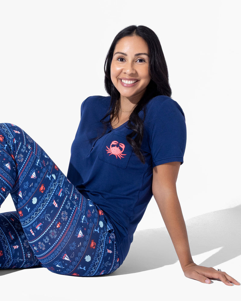 Sail Away Fair Isle Bamboo Women's Pajama Set