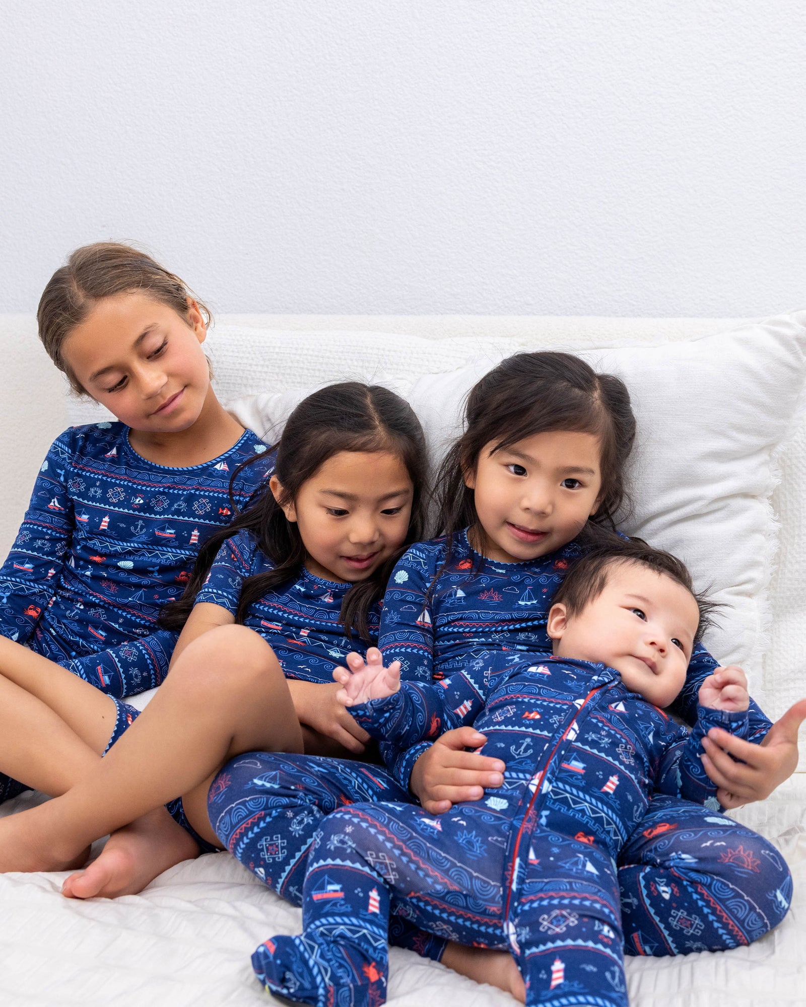 Sail Away Fair Isle Bamboo Convertible Footie