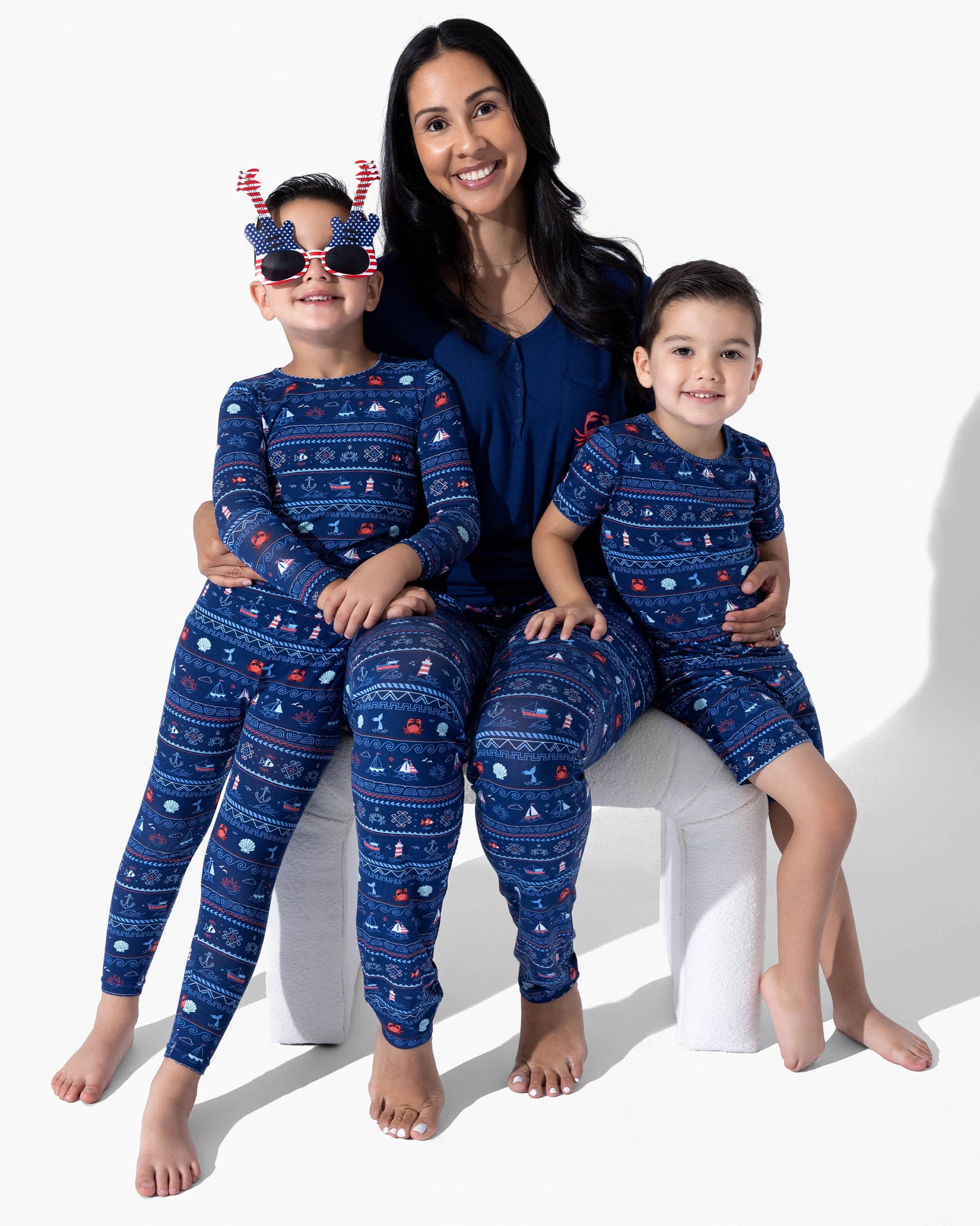 Sail Away Fair Isle Bamboo Women's Pajama Set