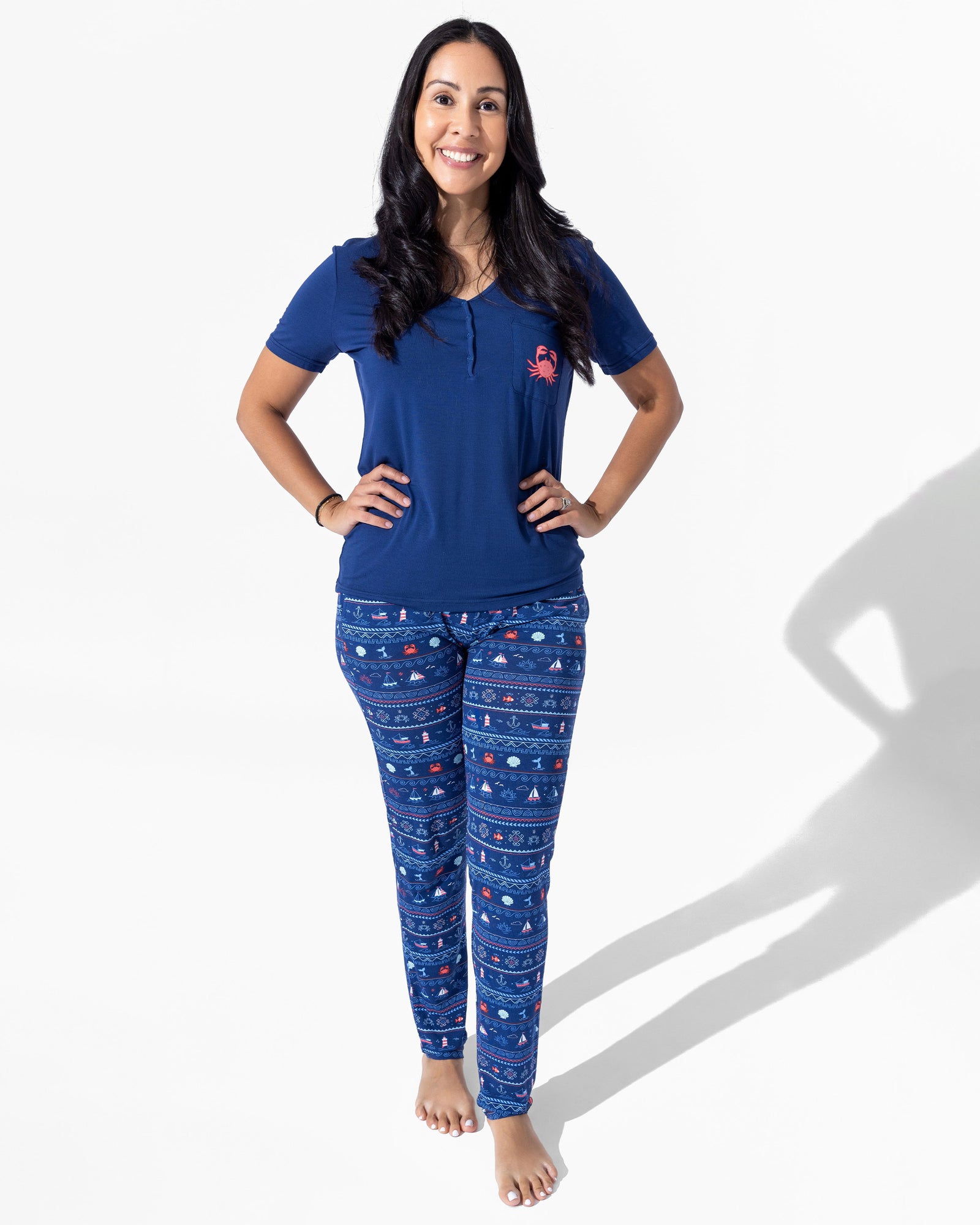 Sail Away Fair Isle Bamboo Women's Pajama Set