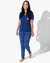 Sail Away Fair Isle Bamboo Women's Pajama Set