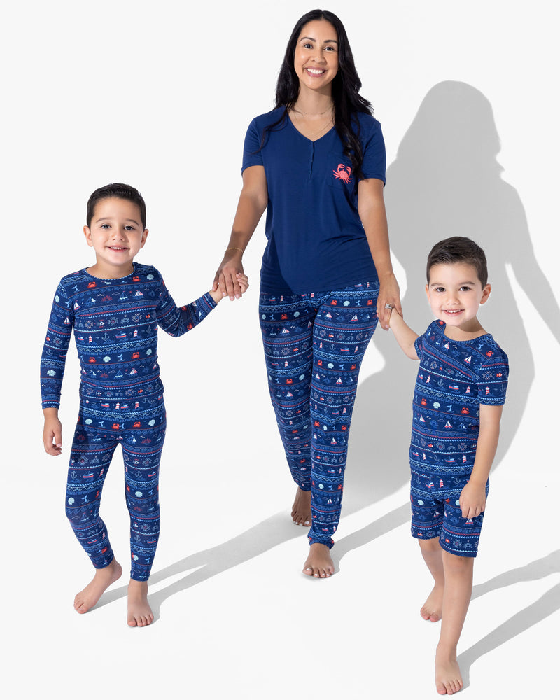Sail Away Fair Isle Bamboo Women's Pajama Set