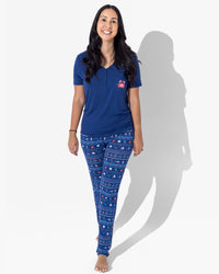 Sail Away Fair Isle Bamboo Women's Pajama Set