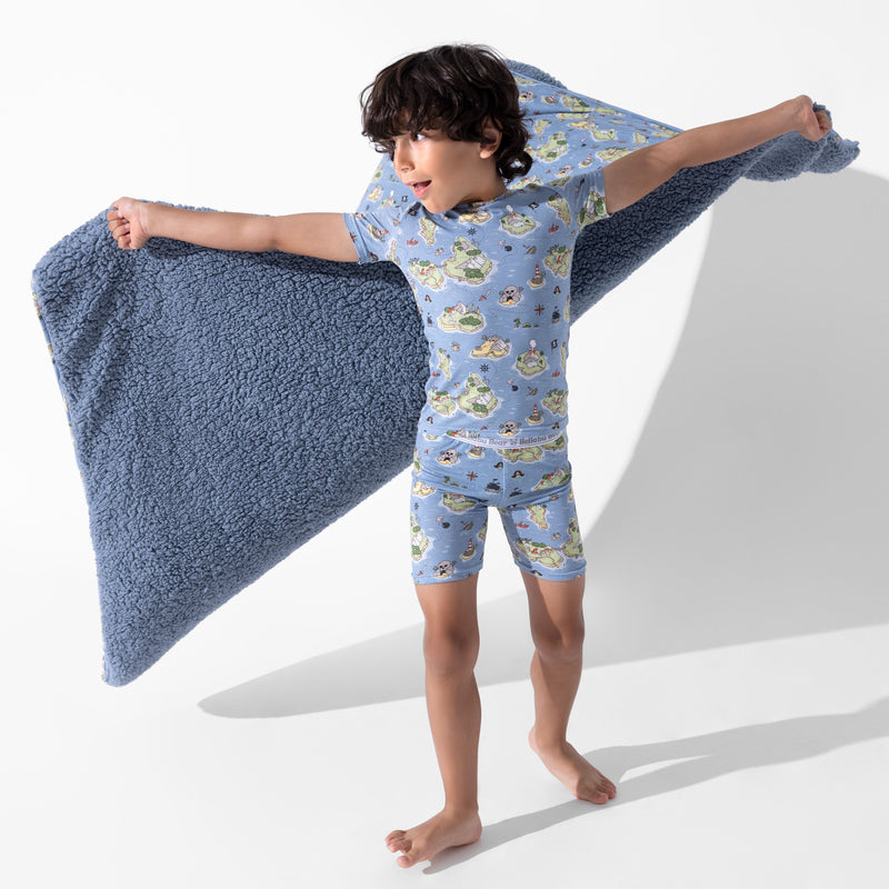 Pirate Cove Bamboo Sherpa Blanket