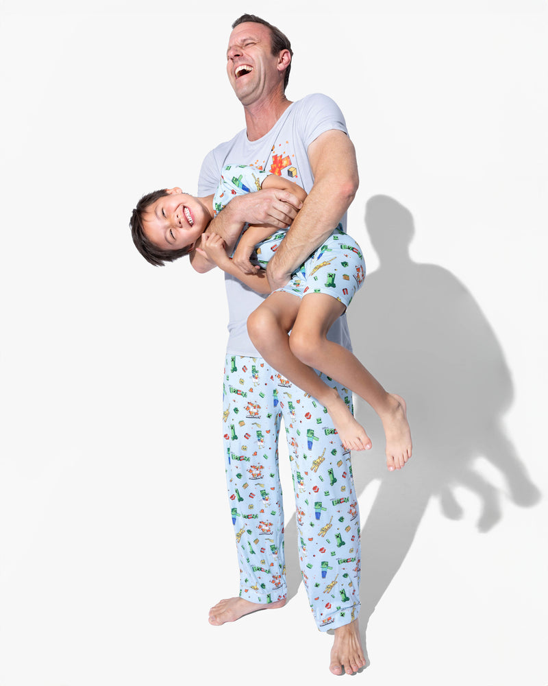 Minecraft: Chicken Jockey Bamboo Kids Pajama Short Set