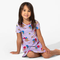 Shimmer and Shine Bamboo Girls' Short Sleeve Dress