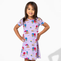Shimmer and Shine Bamboo Girls' Short Sleeve Dress
