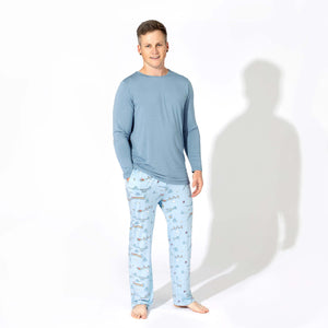 Winter Train Bamboo Men's Pajama Set