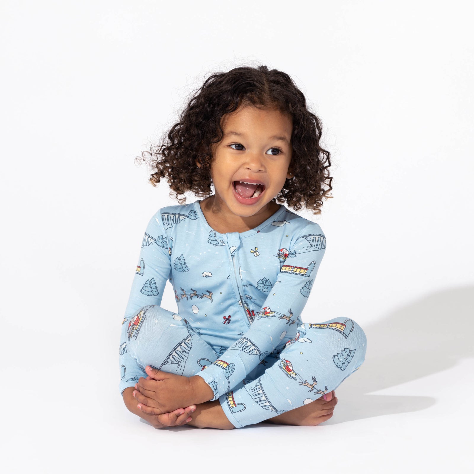 Winter Train Bamboo Convertible Footie