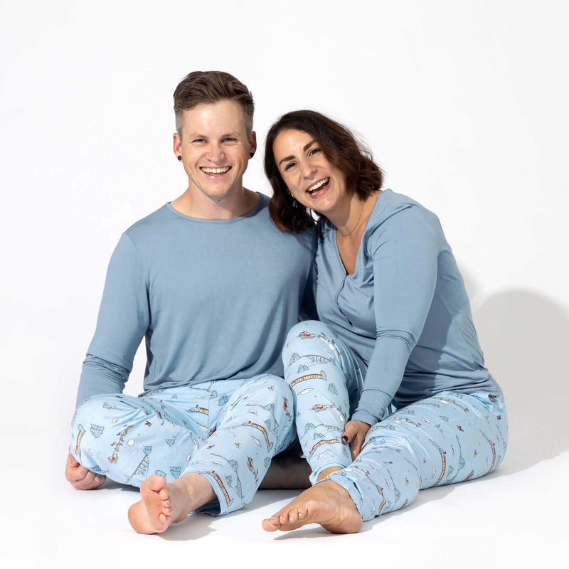 Winter Train Bamboo Women's Pajama Set
