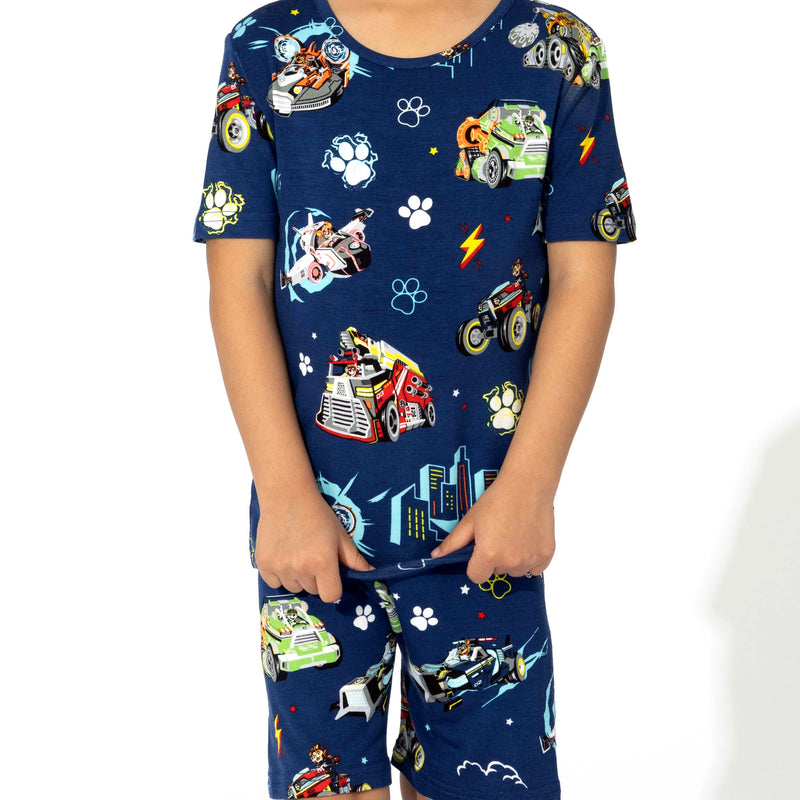 PAW Patrol: The Mighty Movie - Mighty Vehicles Bamboo Kids Pajama Short Set