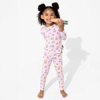 Easter Bunny Pink Bamboo Kids Pajamas