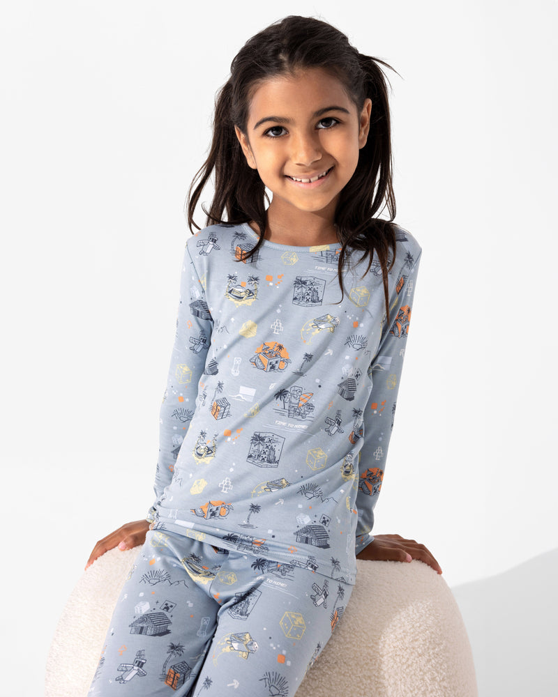 Minecraft: Time to Mine Bamboo Kids Pajamas