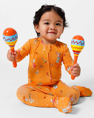 Skeletons Bamboo Convertible Footie