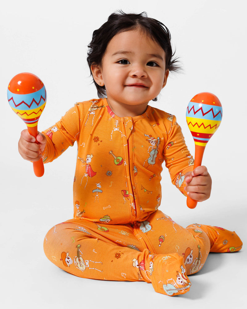 Skeletons Bamboo Convertible Footie