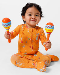 Skeletons Bamboo Convertible Footie