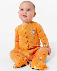 Skeletons Bamboo Convertible Footie