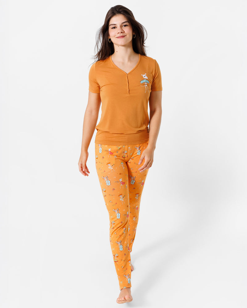 Skeletons Bamboo Women's Pajama Set