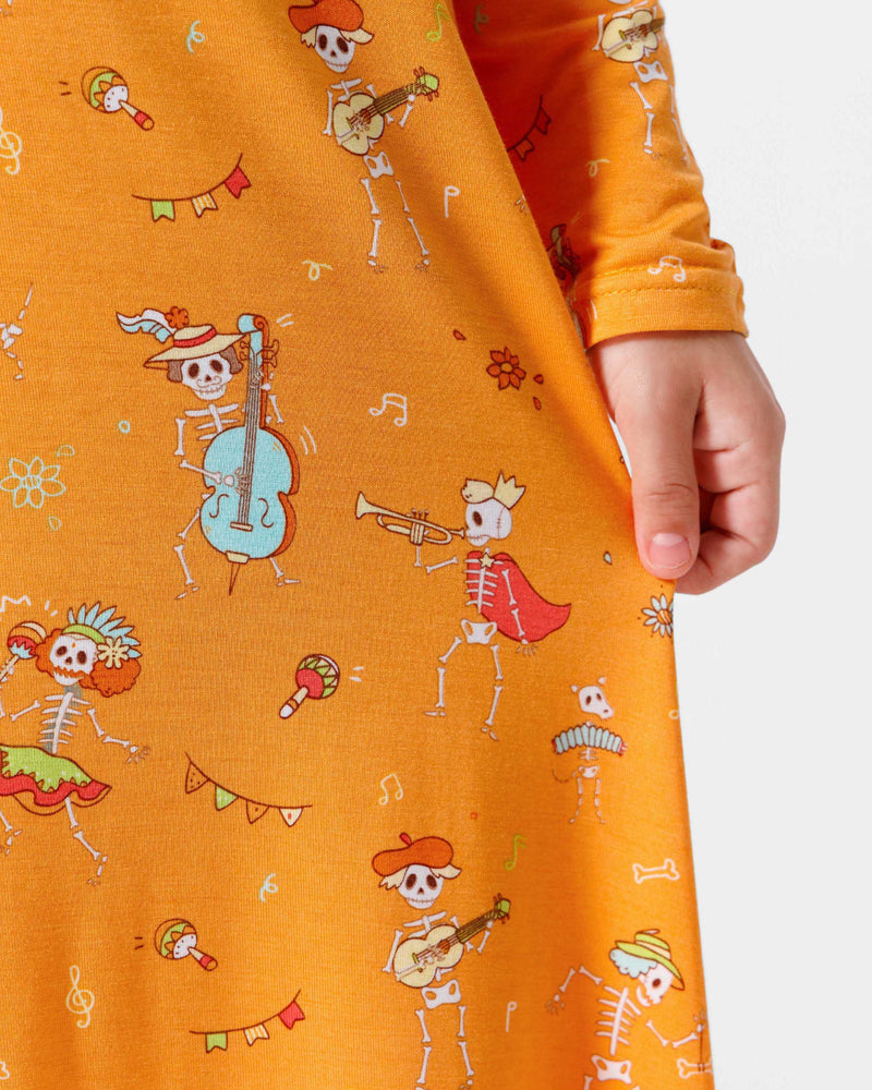 Skeletons Bamboo Girls' Dress