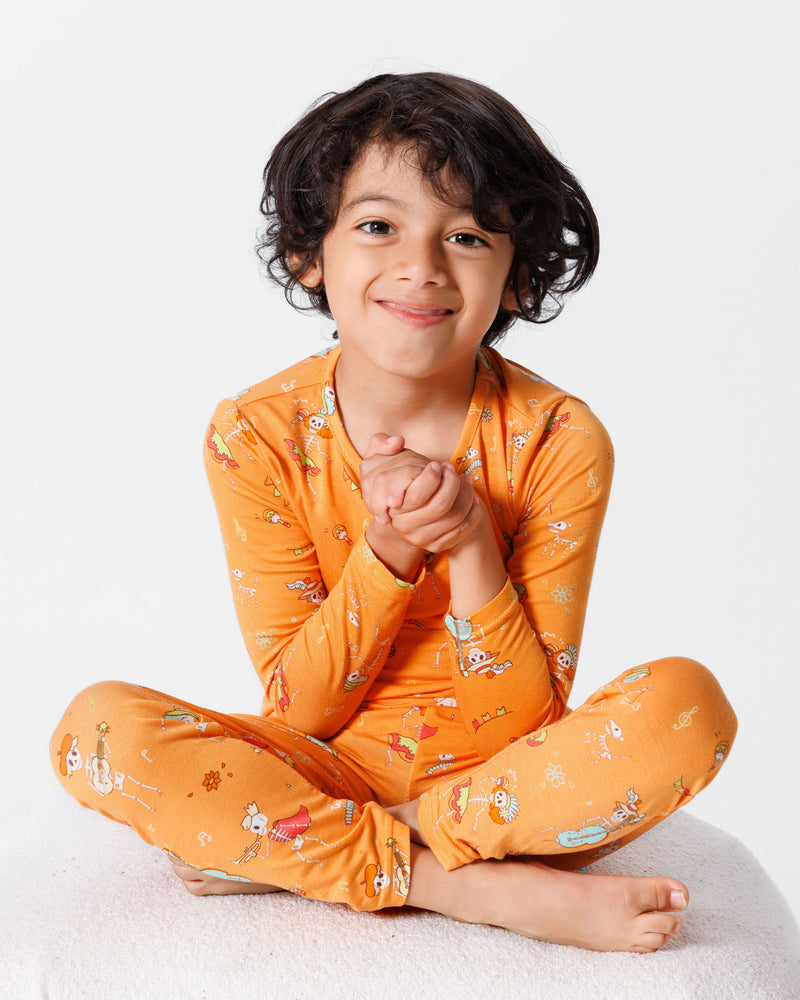 Skeletons Kids Bamboo Pajamas