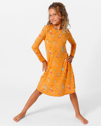 Skeletons Bamboo Girls' Dress