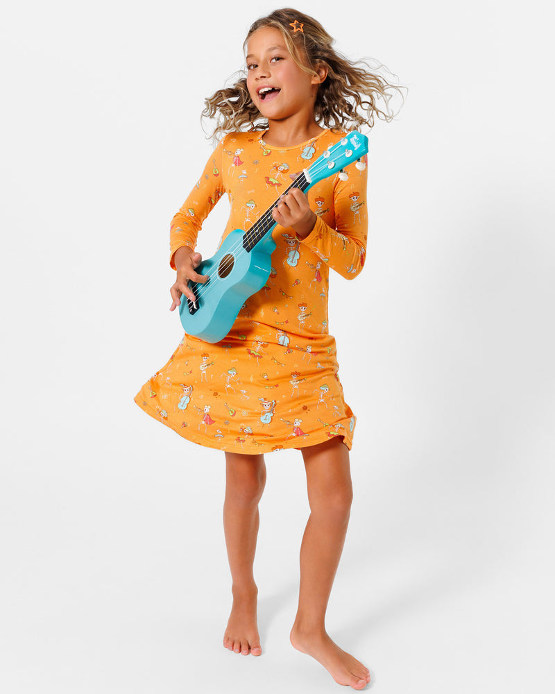 Skeletons Bamboo Girls' Dress