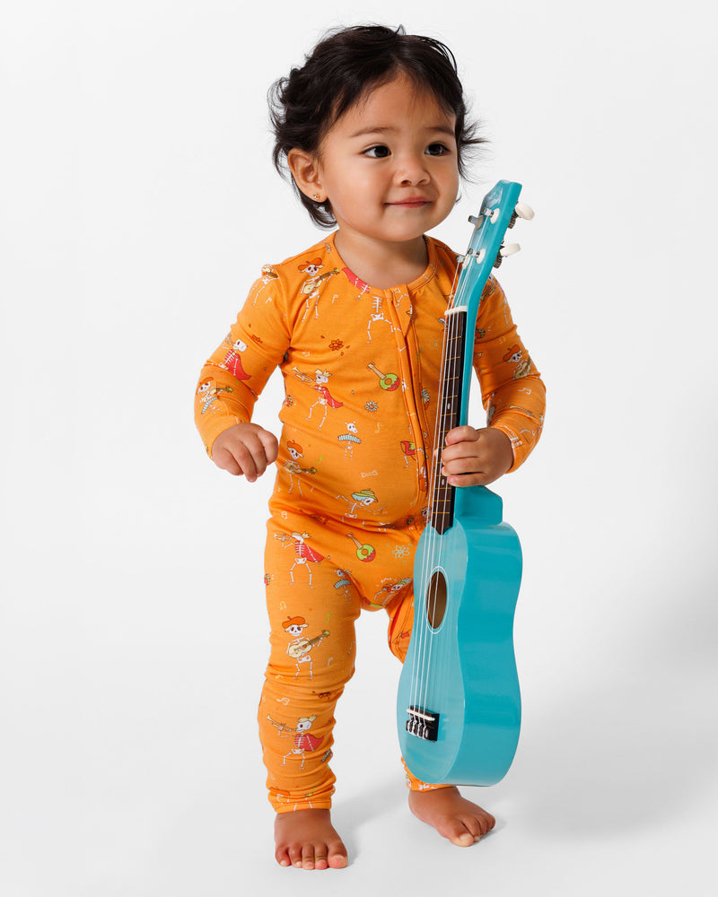 Skeletons Bamboo Convertible Footie