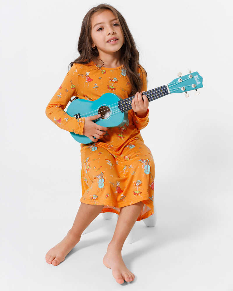 Skeletons Bamboo Girls' Dress