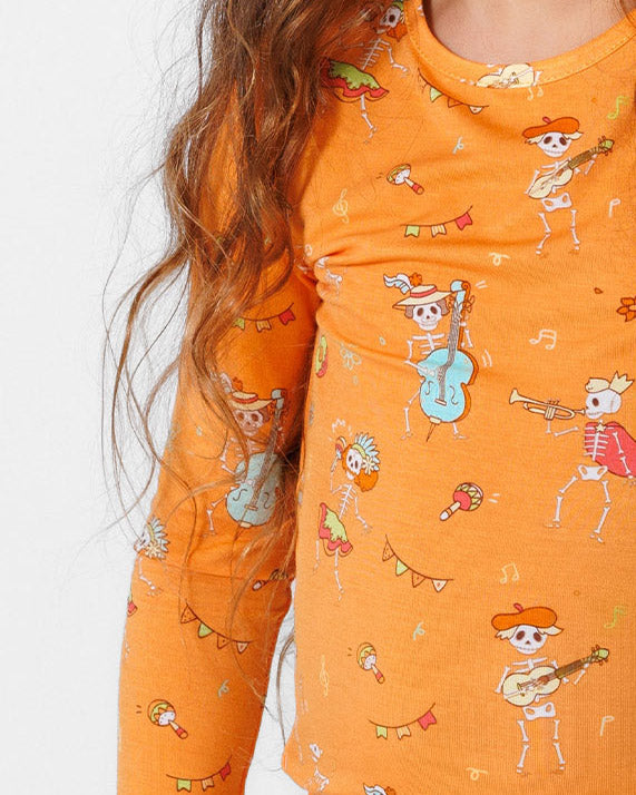 Skeletons Kids Bamboo Pajamas